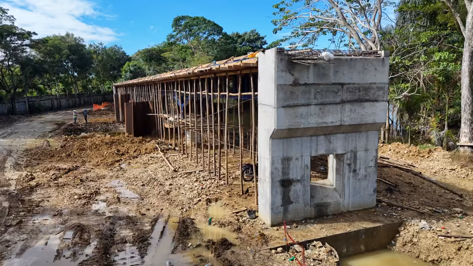 Puente Río Cachón — Armado Estructural